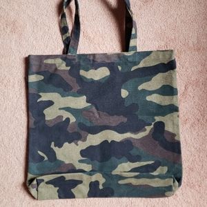 J. Crew Camo Tote Bag